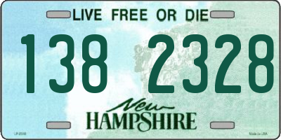 NH license plate 1382328