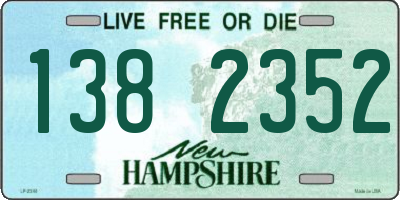 NH license plate 1382352
