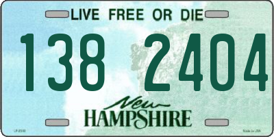 NH license plate 1382404