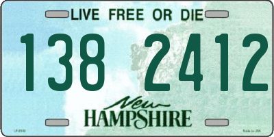 NH license plate 1382412