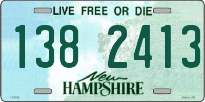 NH license plate 1382413