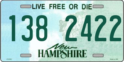 NH license plate 1382422