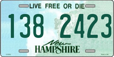 NH license plate 1382423