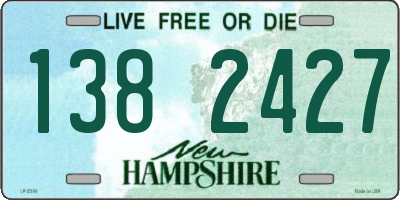 NH license plate 1382427