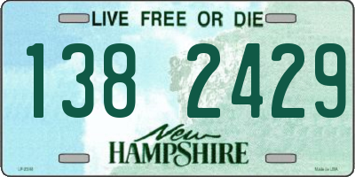 NH license plate 1382429