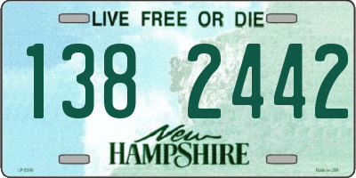NH license plate 1382442