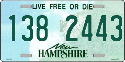 NH license plate 1382443
