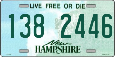NH license plate 1382446