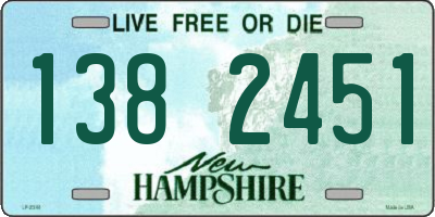 NH license plate 1382451