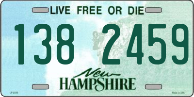 NH license plate 1382459
