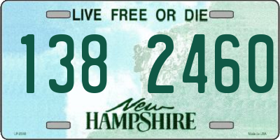 NH license plate 1382460