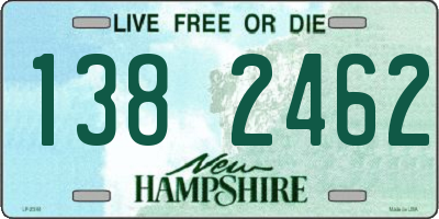 NH license plate 1382462
