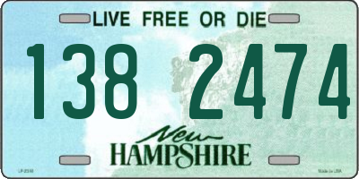 NH license plate 1382474
