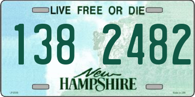 NH license plate 1382482