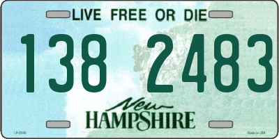 NH license plate 1382483