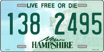 NH license plate 1382495