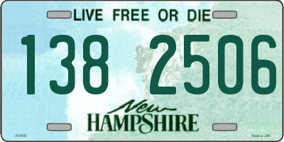 NH license plate 1382506