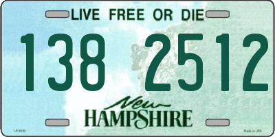 NH license plate 1382512