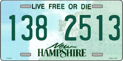 NH license plate 1382513
