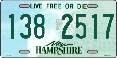 NH license plate 1382517
