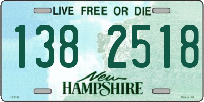NH license plate 1382518