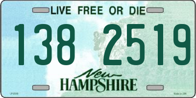NH license plate 1382519