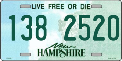 NH license plate 1382520