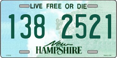 NH license plate 1382521