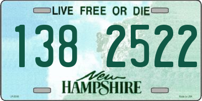 NH license plate 1382522