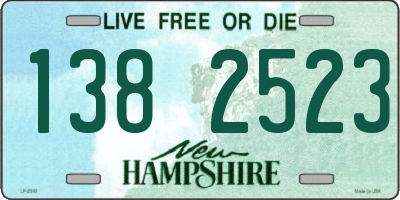 NH license plate 1382523