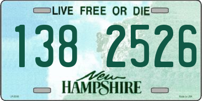 NH license plate 1382526
