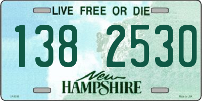 NH license plate 1382530