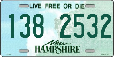 NH license plate 1382532