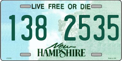 NH license plate 1382535