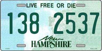 NH license plate 1382537