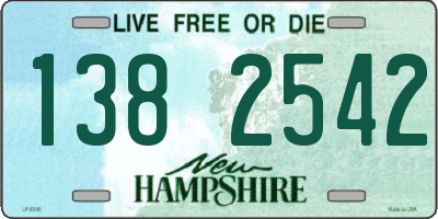 NH license plate 1382542