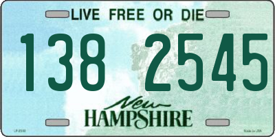 NH license plate 1382545