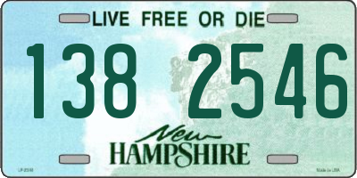 NH license plate 1382546