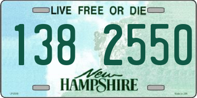 NH license plate 1382550