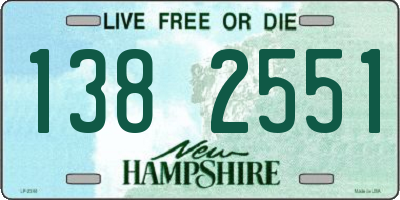 NH license plate 1382551
