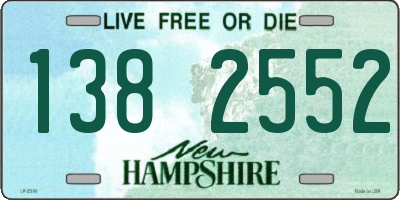 NH license plate 1382552