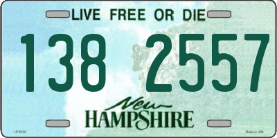 NH license plate 1382557