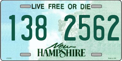 NH license plate 1382562