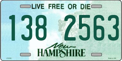 NH license plate 1382563