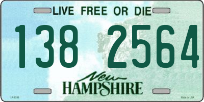 NH license plate 1382564