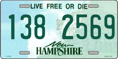 NH license plate 1382569