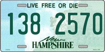 NH license plate 1382570