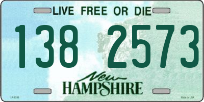 NH license plate 1382573