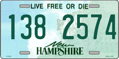 NH license plate 1382574