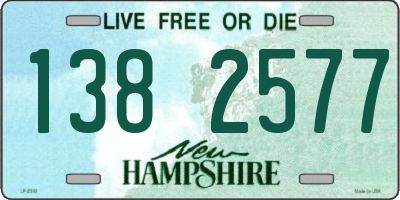 NH license plate 1382577